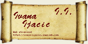 Ivana Ijačić vizit kartica
